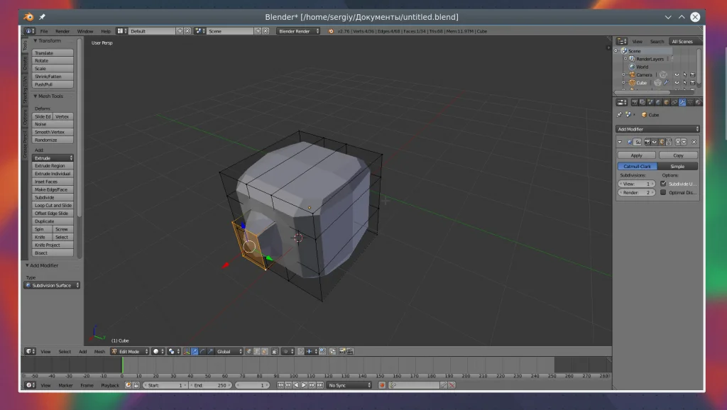 Blender с нуля: Первые шаги в 3D-моделировании для новичков