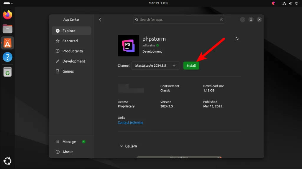 PHPStorm в Ubuntu 24.04: 3 простых способа установки