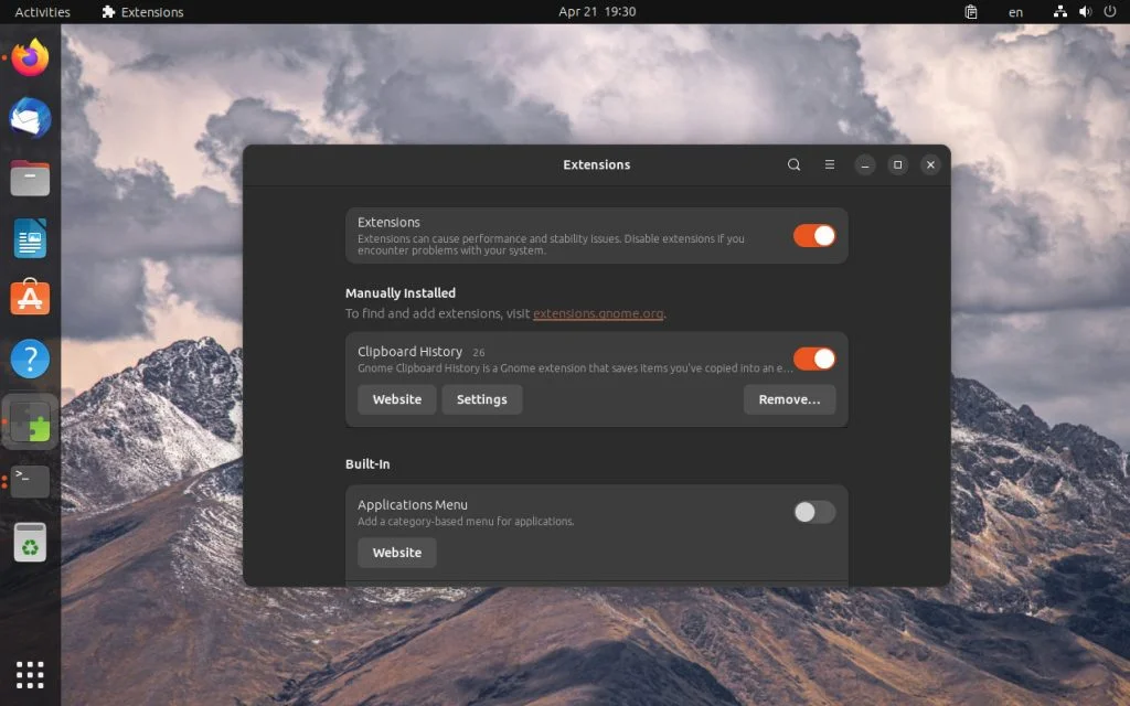 Ubuntu 23.04: 23 шага к идеальной системе после установки