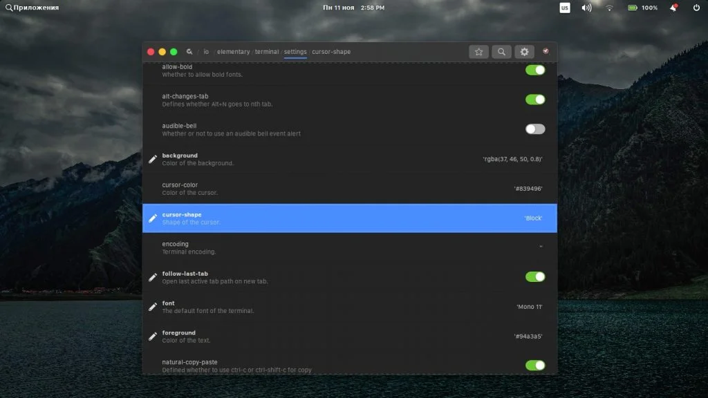 Терминал Elementary OS раздражает? Меняем курсор за 2 минуты