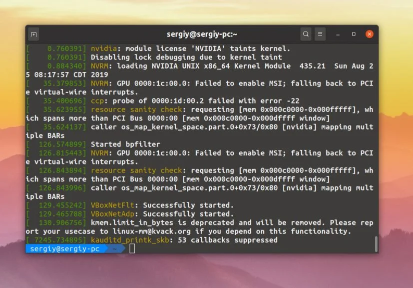 dmesg: Расшифровка логов ядра Linux для диагностики системы