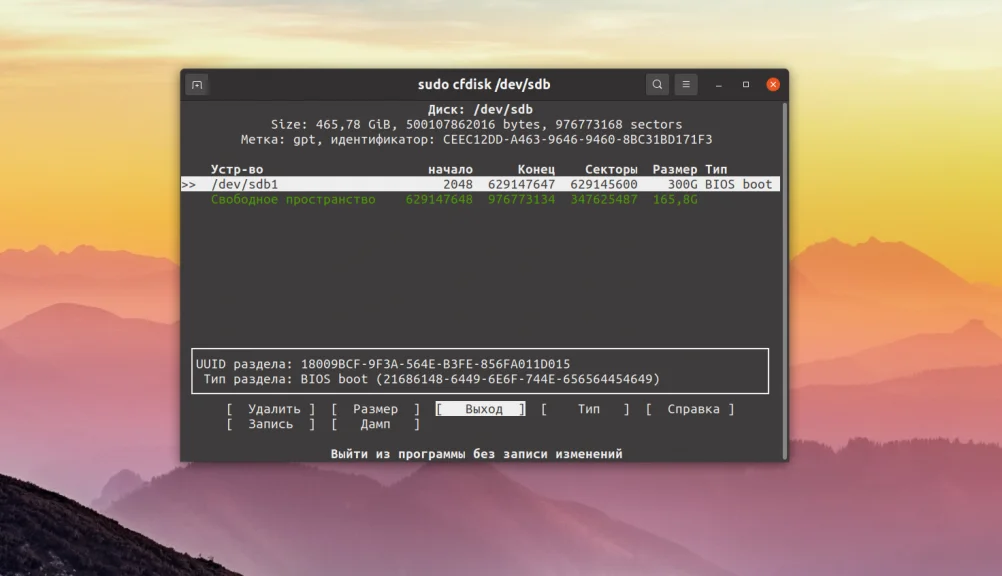 Cfdisk: Освой разметку диска в Linux за 5 минут