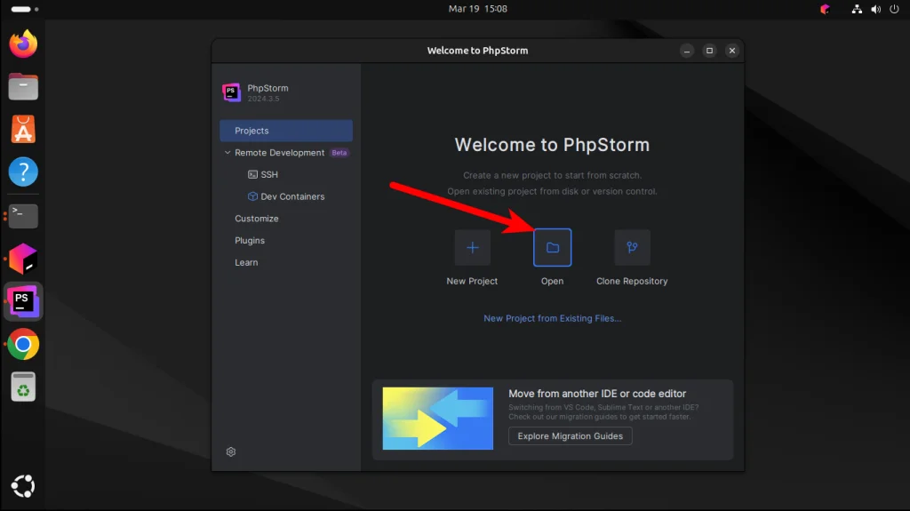PHPStorm в Ubuntu 24.04: 3 простых способа установки