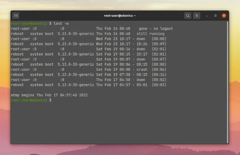 Кто, когда и откуда: Раскрываем все тайны входов в Linux с помощью last