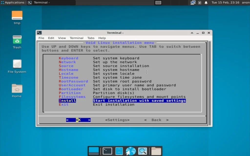Void Linux: Полное руководство по установке независимого дистрибутива