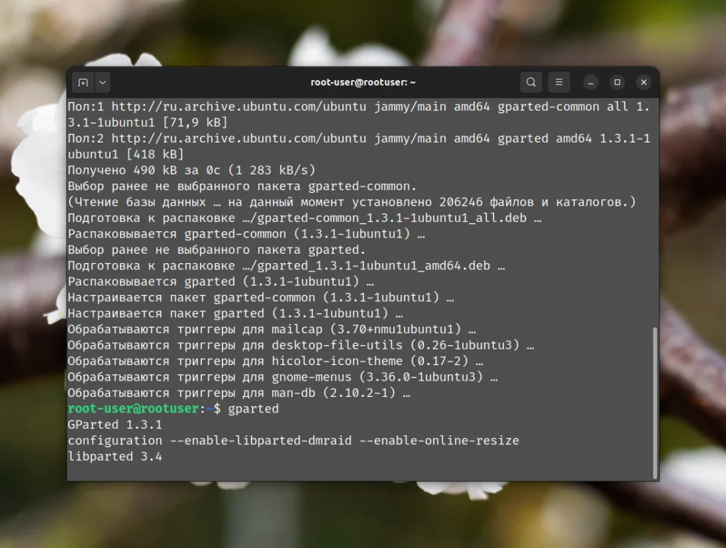 Gparted в Ubuntu: Установи мощный редактор разделов за 2 команды
