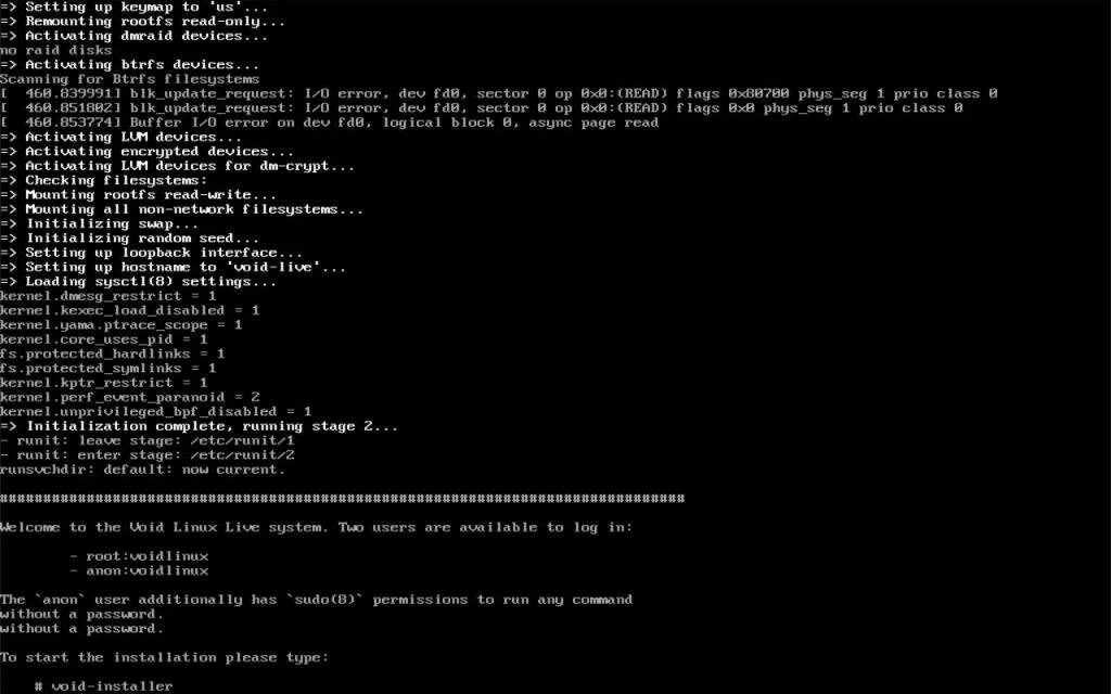Void Linux: Полное руководство по установке независимого дистрибутива