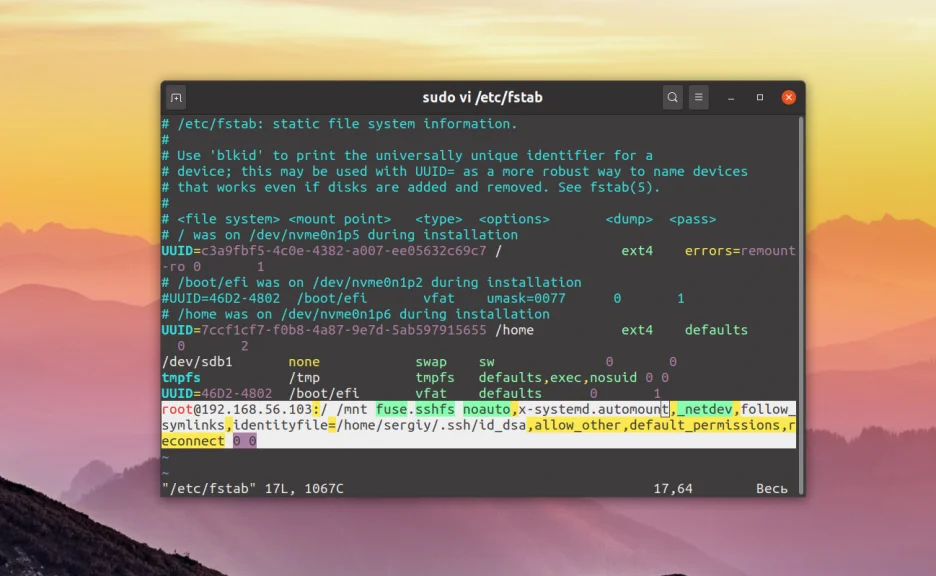 SSHFS: Как превратить удалённый сервер в локальную папку в Linux