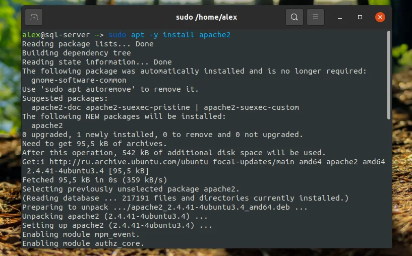 LAMP на Ubuntu 20.04: Полное руководство по установке и настройке веб-сервера