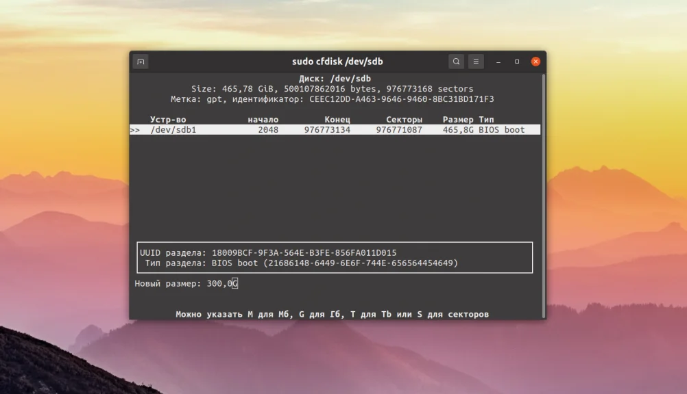 Cfdisk: Освой разметку диска в Linux за 5 минут