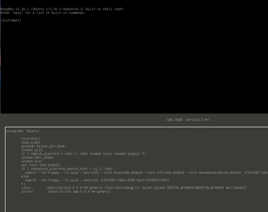 Зависла на initramfs? Выход есть! Решаем проблему с загрузкой Ubuntu