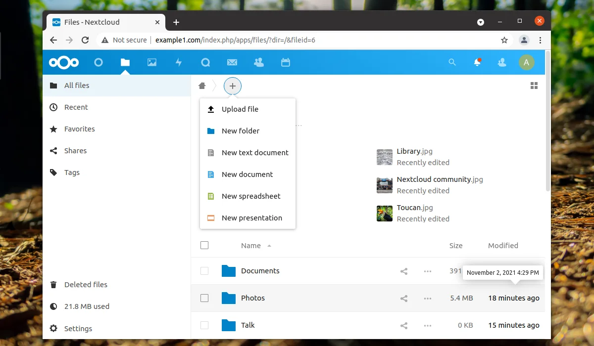 Свой облачный диск за час: Развертываем NextCloud на Ubuntu 20.04