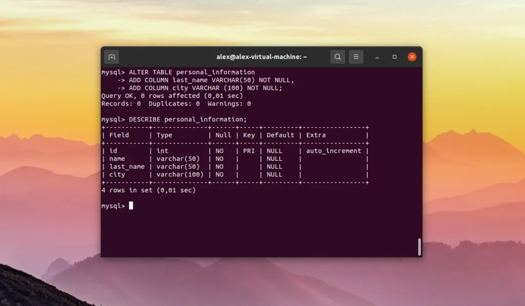 MySQL: Добавляем столбец в таблицу быстро и без ошибок