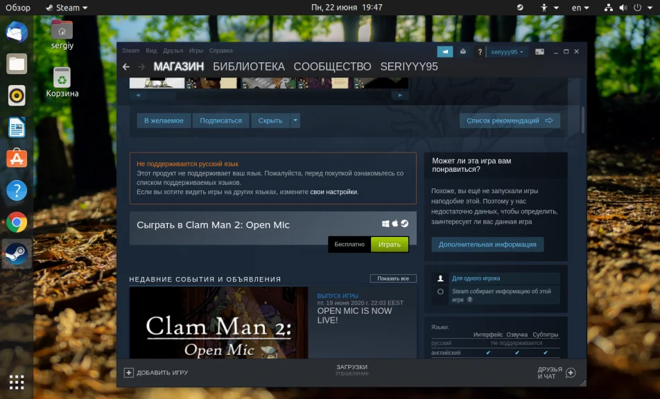 Игры на Ubuntu 20.04: Полная установка Steam за 5 минут