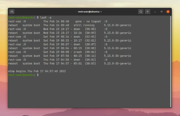 Кто, когда и откуда: Раскрываем все тайны входов в Linux с помощью last