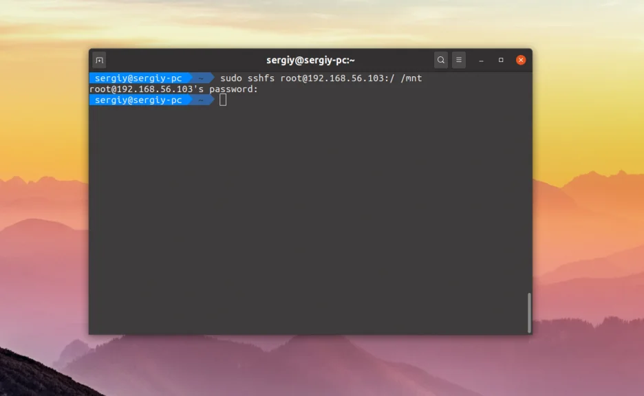 SSHFS: Как превратить удалённый сервер в локальную папку в Linux