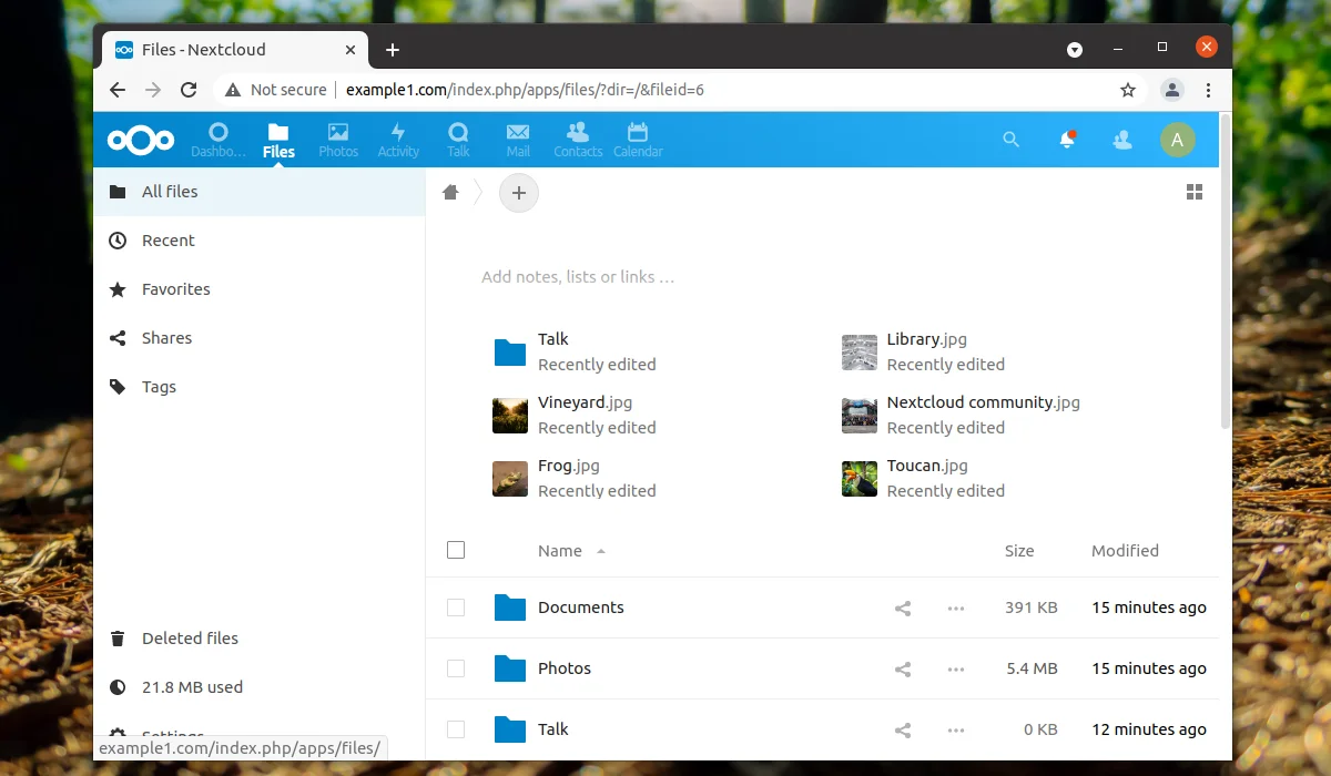 Свой облачный диск за час: Развертываем NextCloud на Ubuntu 20.04