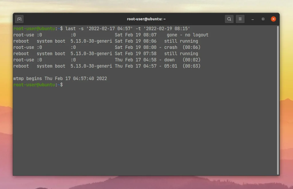 Кто, когда и откуда: Раскрываем все тайны входов в Linux с помощью last