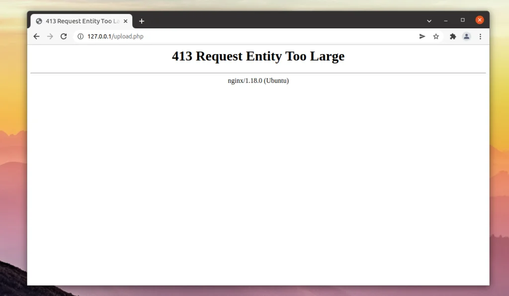 Файл не грузится? Исправляем ошибку 413 в Nginx за 5 минут