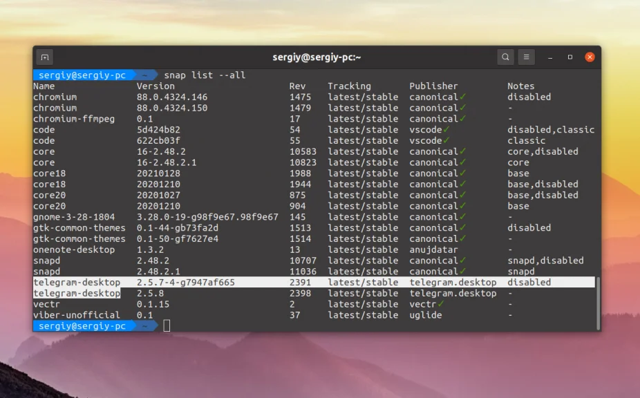 Snap-пакеты съедают память? Освобождаем место в Linux за 2 команды