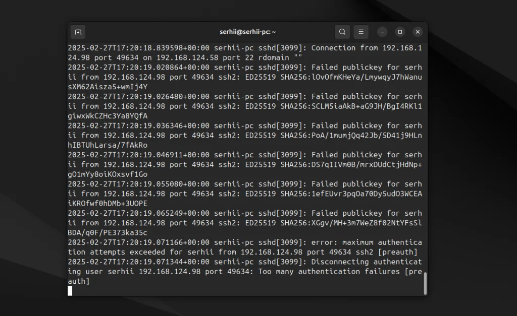 SSH-блокировка: Как обойти ошибку "Too Many Authentication Failures"