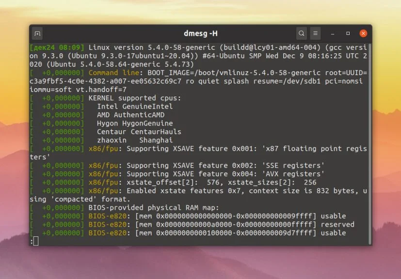 dmesg: Расшифровка логов ядра Linux для диагностики системы