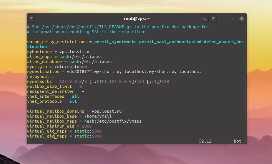 Свой почтовый сервер на Ubuntu: Postfix и Dovecot за час