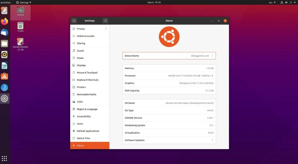 Ubuntu 21.04 «Волосатый гиппопотам»: главные изменения, о которых вы должны знать