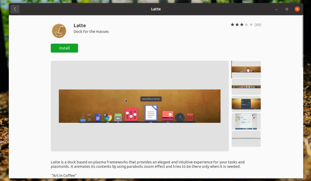 Latte Dock: Как превратить рабочий стол Ubuntu в шедевр