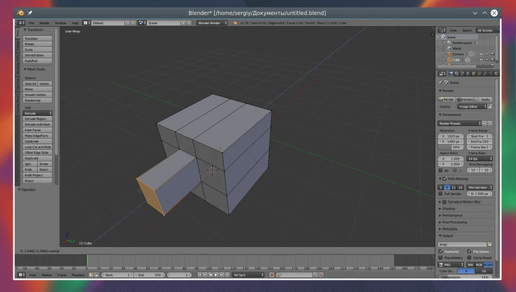 Blender с нуля: Первые шаги в 3D-моделировании для новичков