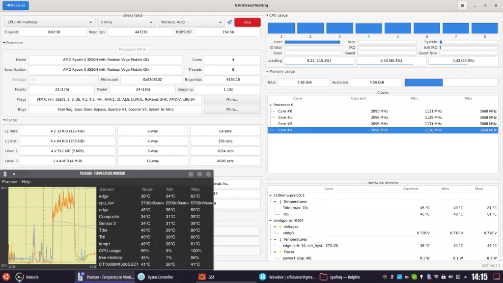 Asus TUF Gaming FX505dy под Linux: Решаем проблемы с Wi-Fi, Bluetooth и перегревом