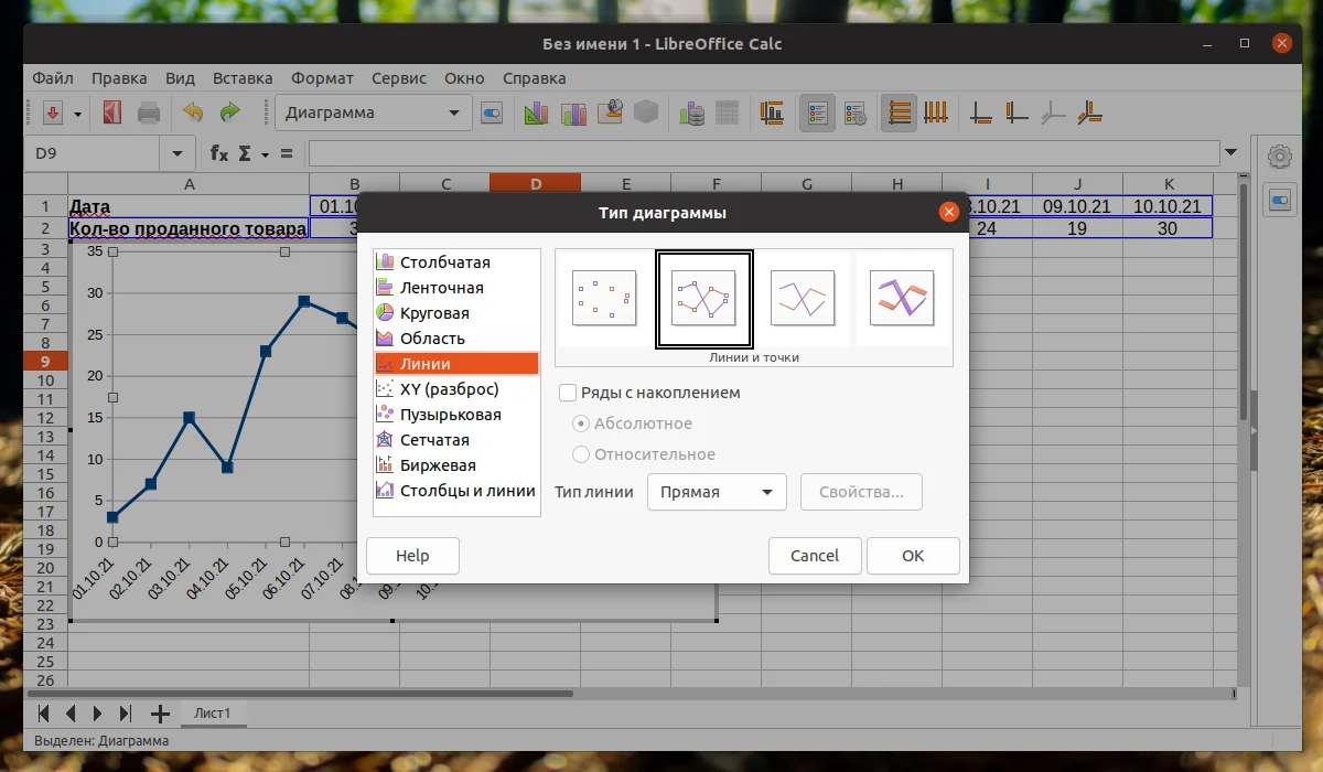 Строим идеальный график в LibreOffice Calc: от данных до визуализации за 5 минут