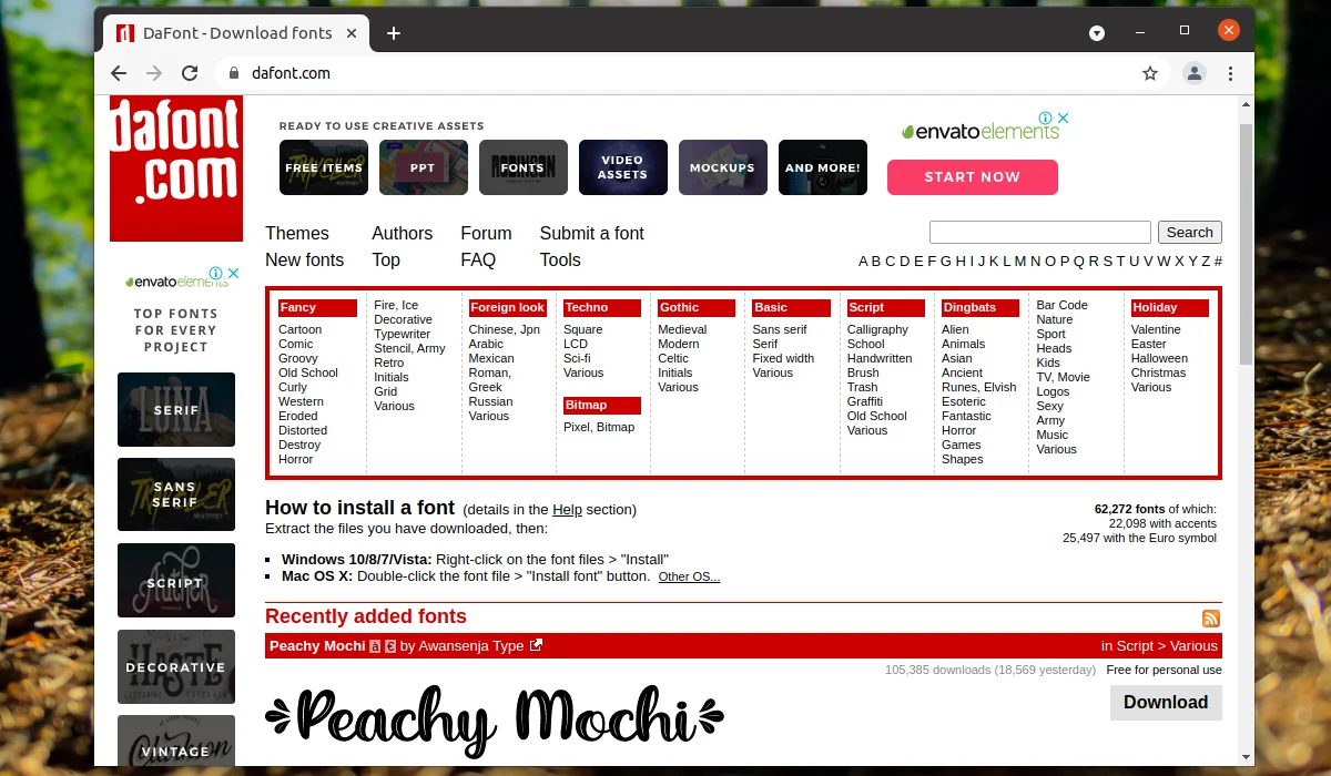 Как установить шрифт в Gimp