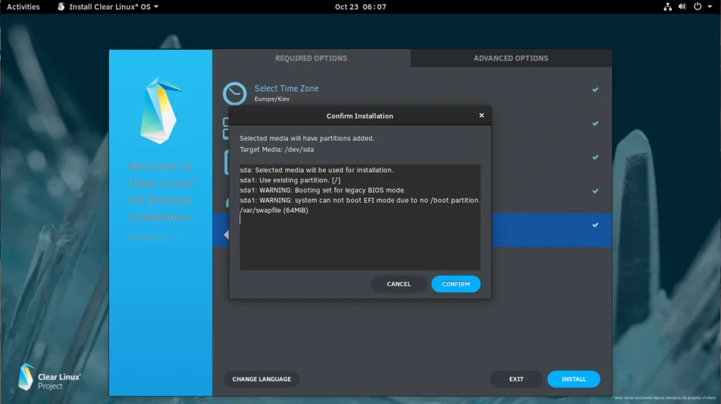 Clear Linux: Установите самую быструю ОС от Intel на свой ПК