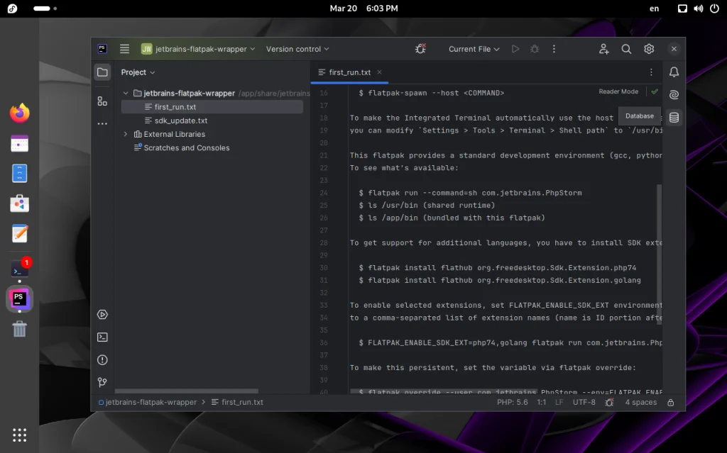 PHPStorm в Fedora 41: Полная инструкция по установке и настройке Flatpak-версии