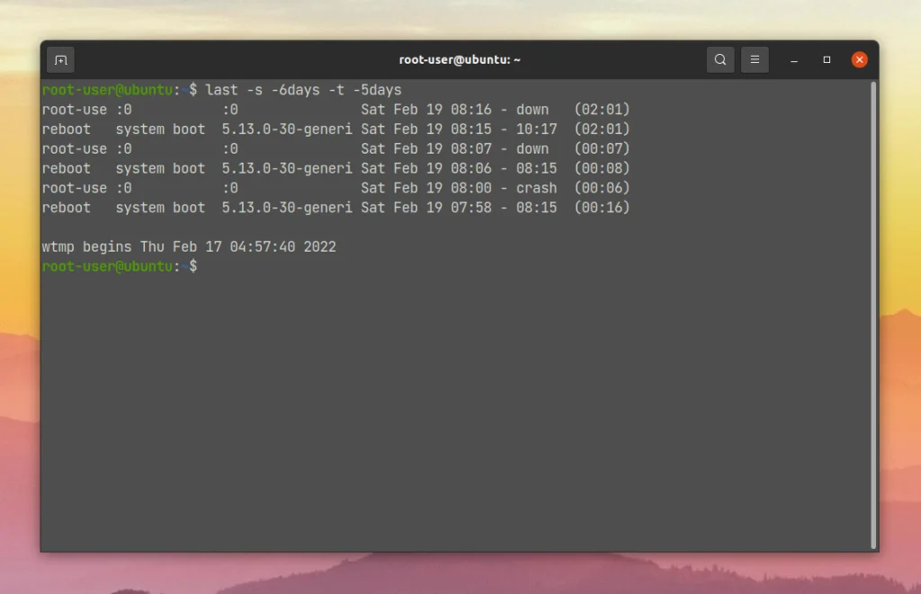 Кто, когда и откуда: Раскрываем все тайны входов в Linux с помощью last