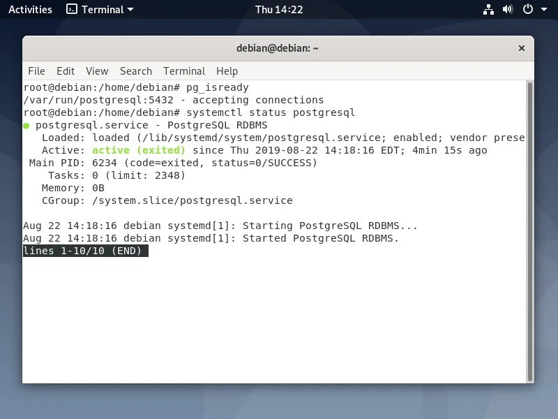PostgreSQL в Debian 10: Быстрая установка и тонкая настройка мощной СУБД