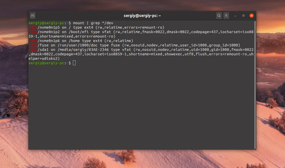 Точки монтирования в Linux: Где и как посмотреть все подключенные диски