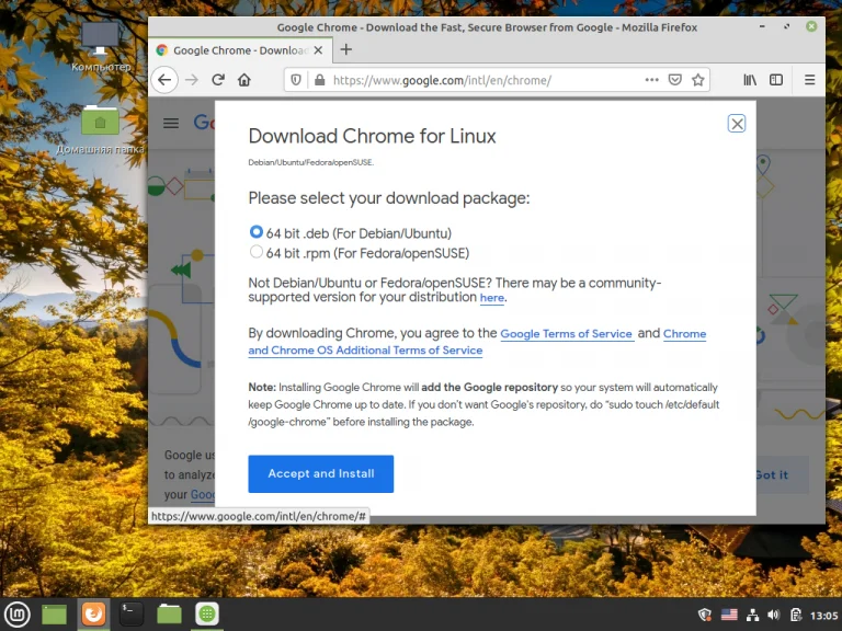 Установи Google Chrome в Linux Mint: 3 рабочих способа для уверенных пользователей