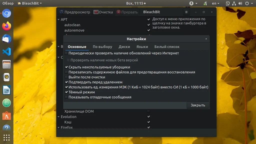 Освободите гигабайты: Полное руководство по очистке диска в Linux с BleachBit