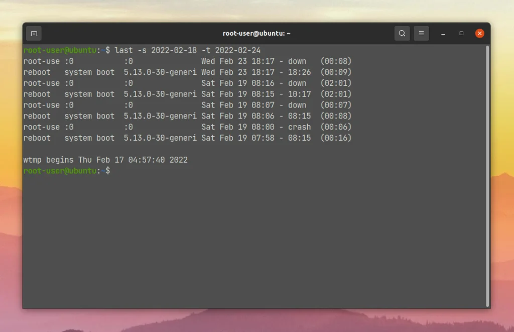 Кто, когда и откуда: Раскрываем все тайны входов в Linux с помощью last