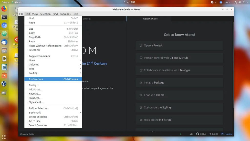 Atom: превращаем мощный редактор в вашу идеальную среду разработки