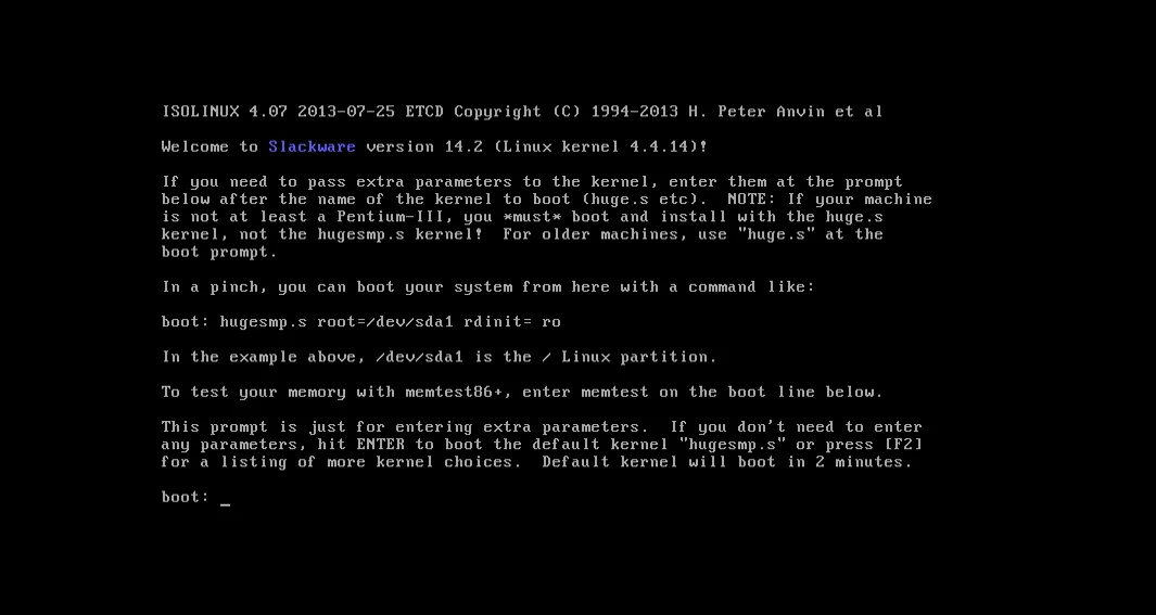 Slackware 14.2: Пошаговая установка легендарного Linux