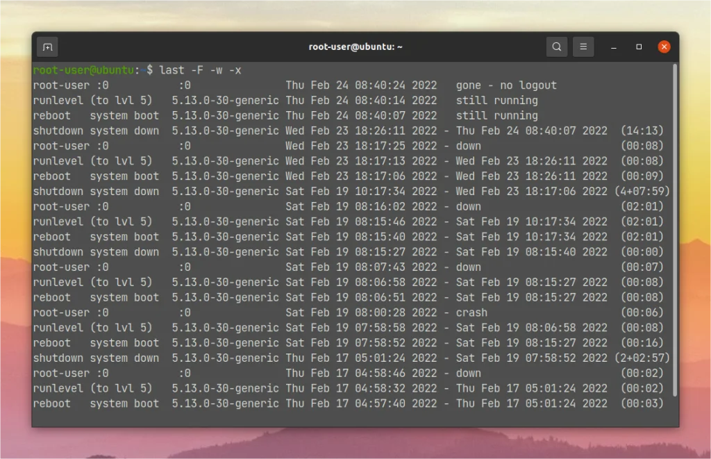 Кто, когда и откуда: Раскрываем все тайны входов в Linux с помощью last