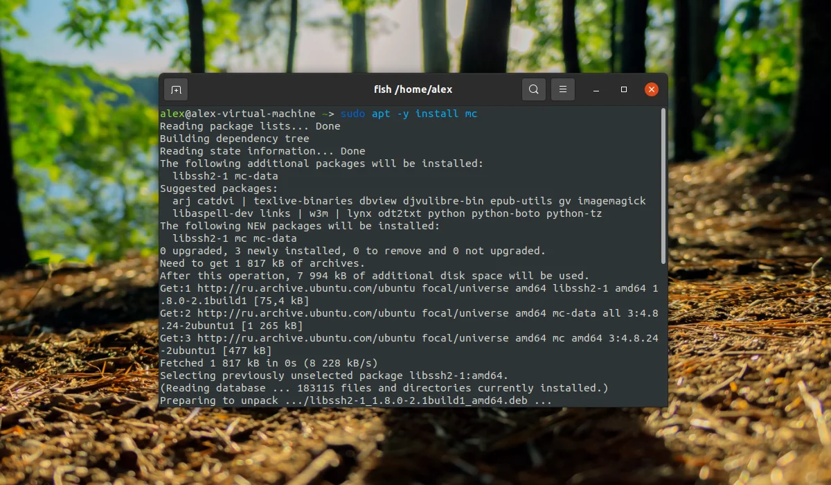 Midnight Commander в Ubuntu 20.04: Установи легендарный файловый менеджер за 2 минуты