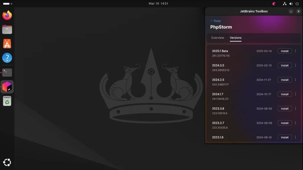 PHPStorm в Ubuntu 24.04: 3 простых способа установки
